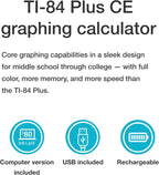 Calculadora gráfica TI84PLSCEBLUBRY de Texas Instruments, Negro