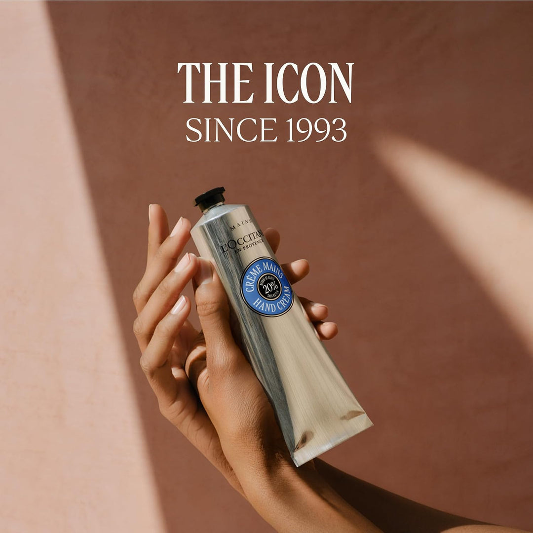 L'OCCITANE Crema de manos con manteca de karité orgánica al 20%, nu...