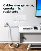 Regleta de alimentación 10 en 1 con puertos USB C, USB de 35 W