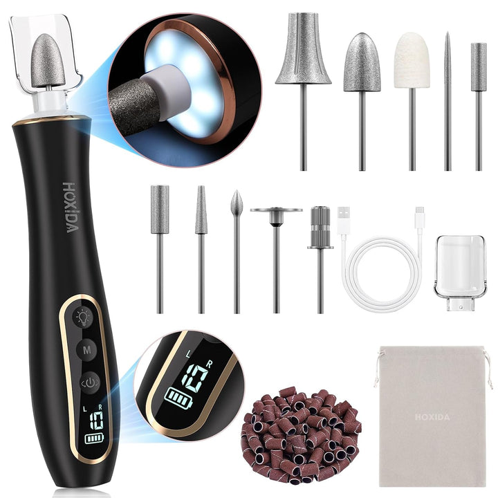 Taladro Eléctrico de Uñas, Kit Profesional de Manicura y Pedicura,...
