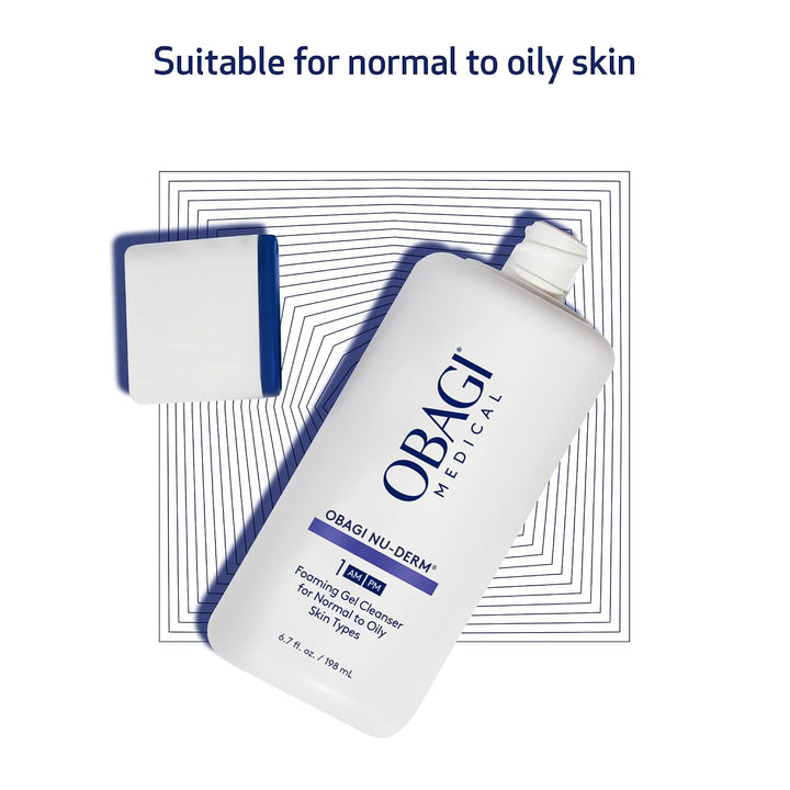 Obagi Nu-Derm Limpiador en Gel Espumoso para la cara \u2013 Limpiad...