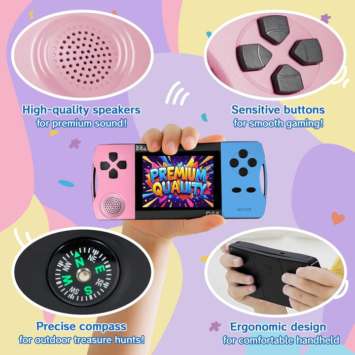 Juegos de mano de 16 bits para niños con pantalla grande IPS de 3.2...