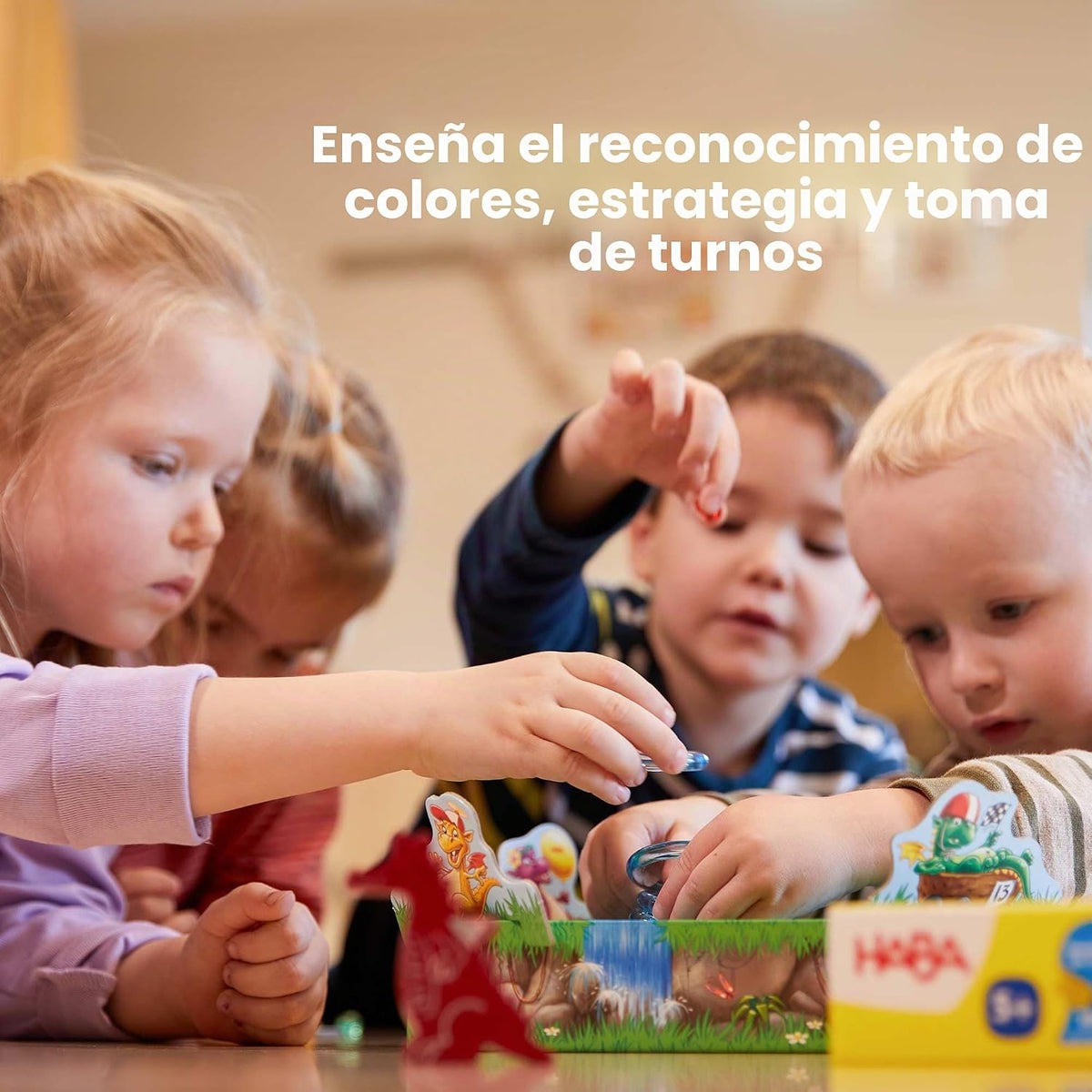HABA Juego de mesa Dragon's Breath - Juegos de mesa galardonados para noches familiares y emocionantes aventuras de mesa para fanáticos de dragones a partir de 5 años