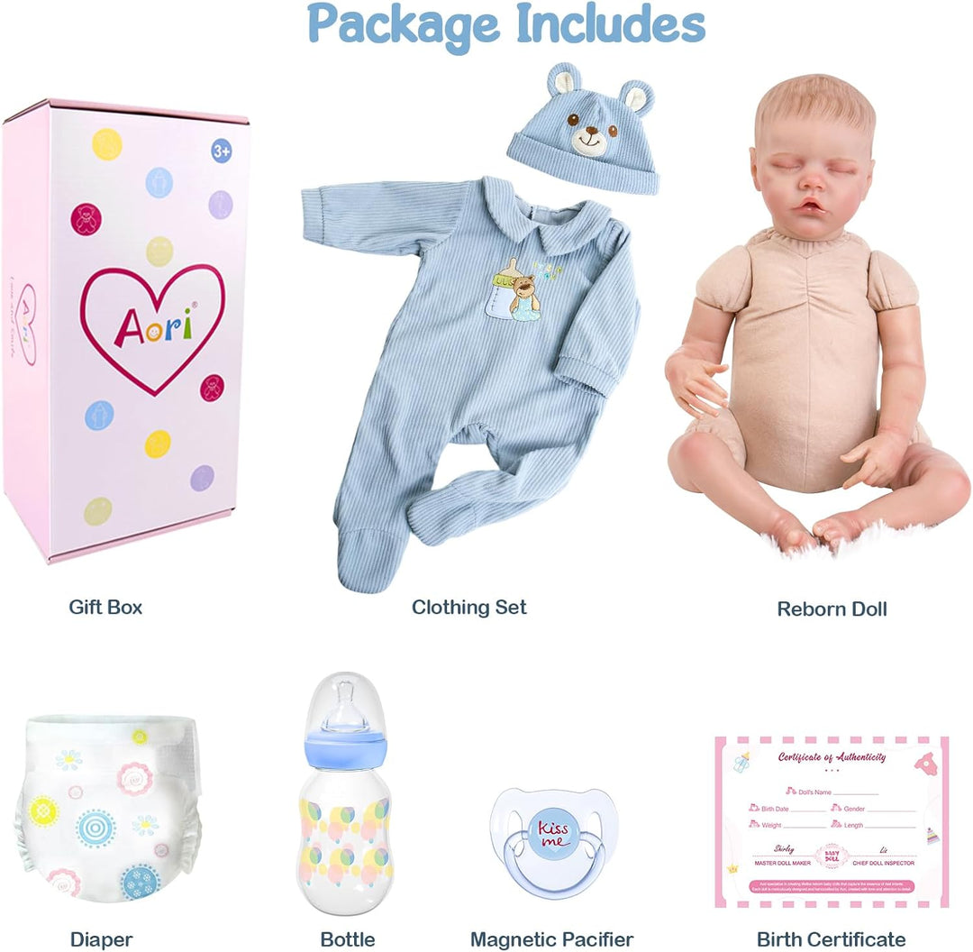 Aori Reborn Baby Dolls Boy \u2013 Muñeca realista de 18 pulgadas pa...
