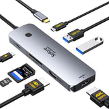 Selore - Estación de acoplamiento USB C con monitor HDMI dual, adap...