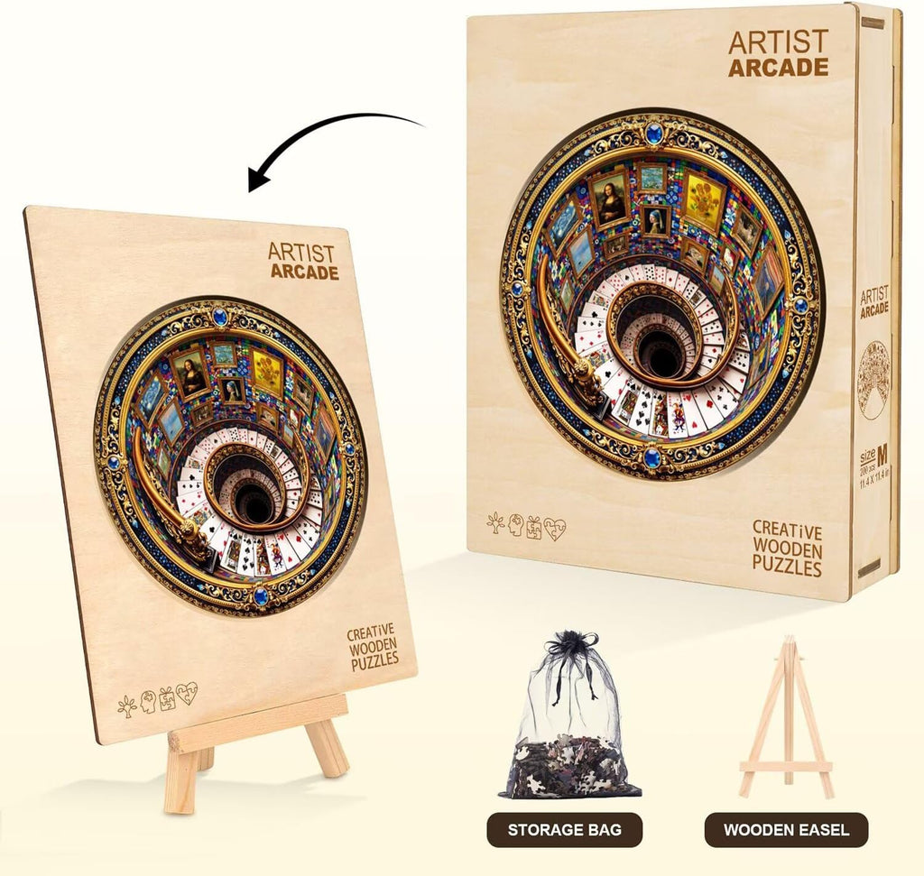 Rompecabezas de arcada de artista, regalos para adultos, para mujeres y hombres, de madera, 270 piezas, 13.4 x 13.4 pulgadas