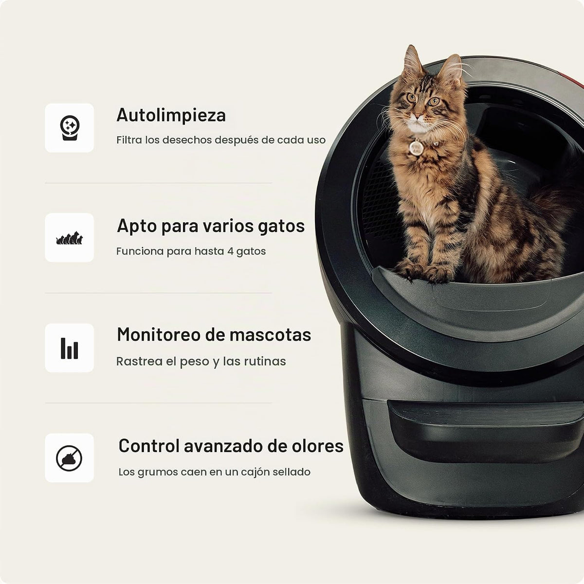 Whisker Litter-Robot 4 - Paquete de suministros y accesorios, color negro