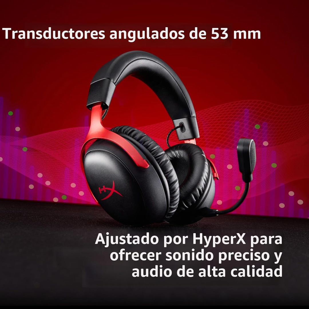 HyperX Cloud III S \u2013 Auriculares inalámbricos para juegos, 2.4...