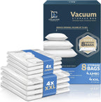 Paquete de 8 bolsas de almacenamiento al vacío XXL y