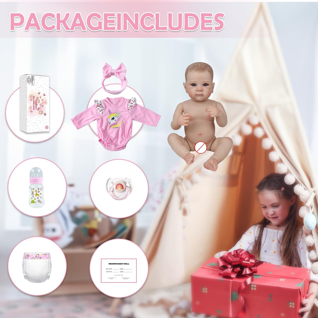 KSBD Reborn Baby Dolls - Muñeca realista de 20 pulgadas, muñeca de...