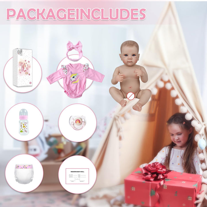 KSBD Reborn Baby Dolls - Muñeca realista de 20 pulgadas, muñeca de...