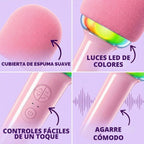 Joomie - Micrófono de karaoke para niños de 3 a 10 años, micrófono inalámbrico Bluetooth y altavoz