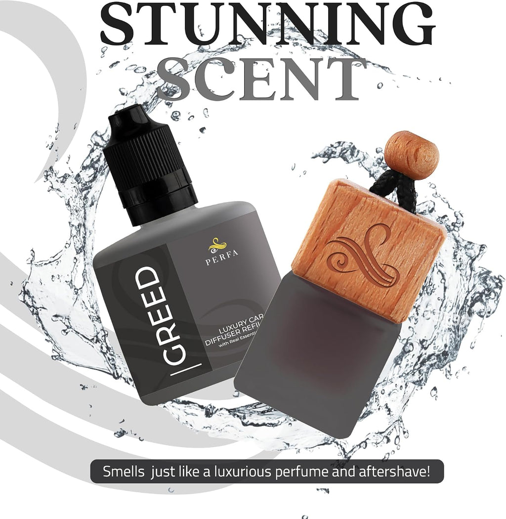 Ambientador de coche - Difusor de perfume inspirado en la codicia por Perfa
