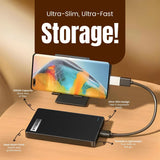 GAZELLE Disco Duro Externo Ultra Delgado de Alta Velocidad de 1TB -...