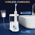 Cepillo de dientes eléctrico con hilo dental de agua, combo de cepillo de