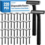 CXYARY 220 piezas de maquinillas de afeitar desechables de doble ho...