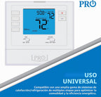 PRO1 T701 - Termostato de pared no programable de una sola etapa para sistemas convencionales de 1 calor/1 frío, termostato digital convencional para el hogar
