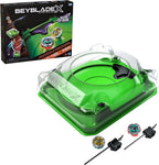 Beyblade X Sneak Attack - Juego de batalla con Beystadium Arena, Rampart Aegis GB y cortador Shinobi LF, 2 juguetes de juego Takara Tomy, 2 lanzadores, a partir de 8 años