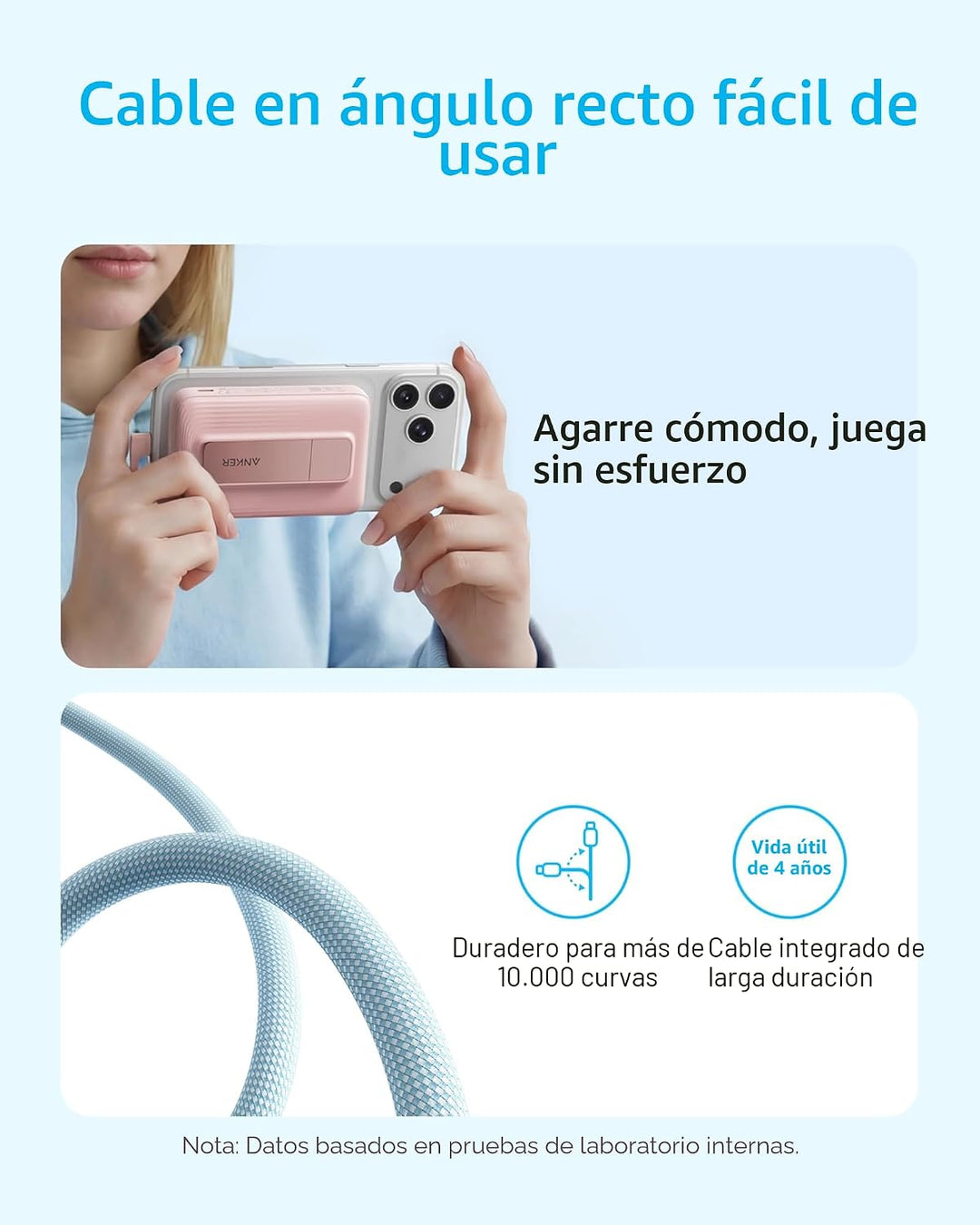 Anker Zolo Banco de Energía Magnético, Cargador Portátil Inalámbric...