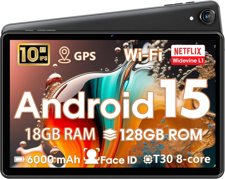 Tablet Android 15, tabletas de 10 pulgadas, 18 GB+128 GB, expansión...