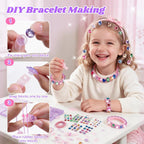 AOSITE Kit de fabricación de pulseras de la amistad para niñas de 4 a 12