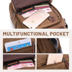 mygreen Bolso pequeño de hombro cruzado de lona para mensajero Bolso de trabajo