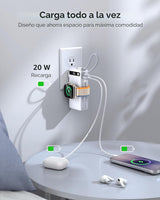 10000mAh 22.5W Power Bank Cargador portátil con cables incorporados...