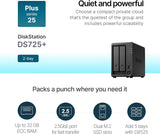 Synology DiskStation DS725+ de 2 bahías (sin disco)