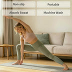 Paquete de 2 toallas antideslizantes para esterilla de yoga caliente con puntos de agarre, 72 x 24 pulgadas, toalla de microfibra súper absorbente para yoga caliente, pilates, entrenamiento