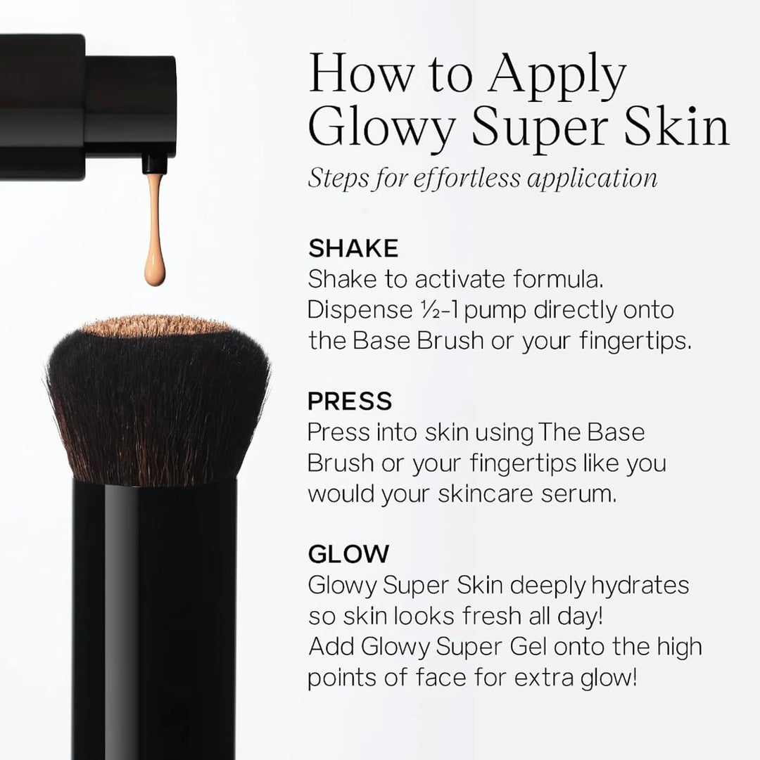 Saie Glowy Super Skin Tint - Base líquida sin peso y húmeda, con co...
