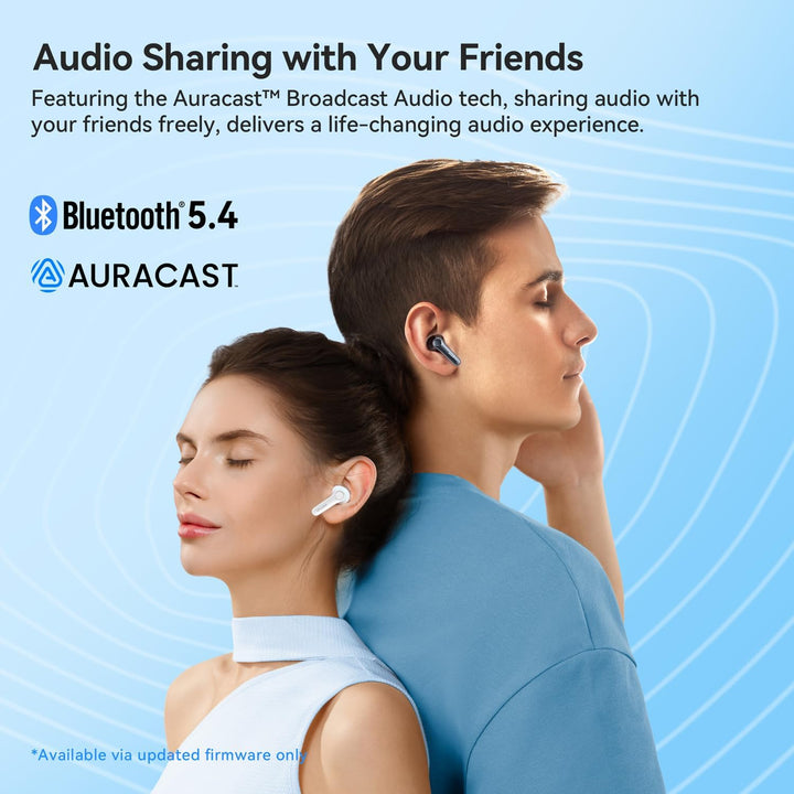 EarFun Air Pro 4 Auriculares inalámbricos híbridos adaptativos con...
