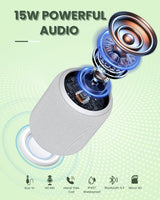 NOTABRICK Altavoces Bluetooth, altavoces portátiles de 15 W Bluetoo...