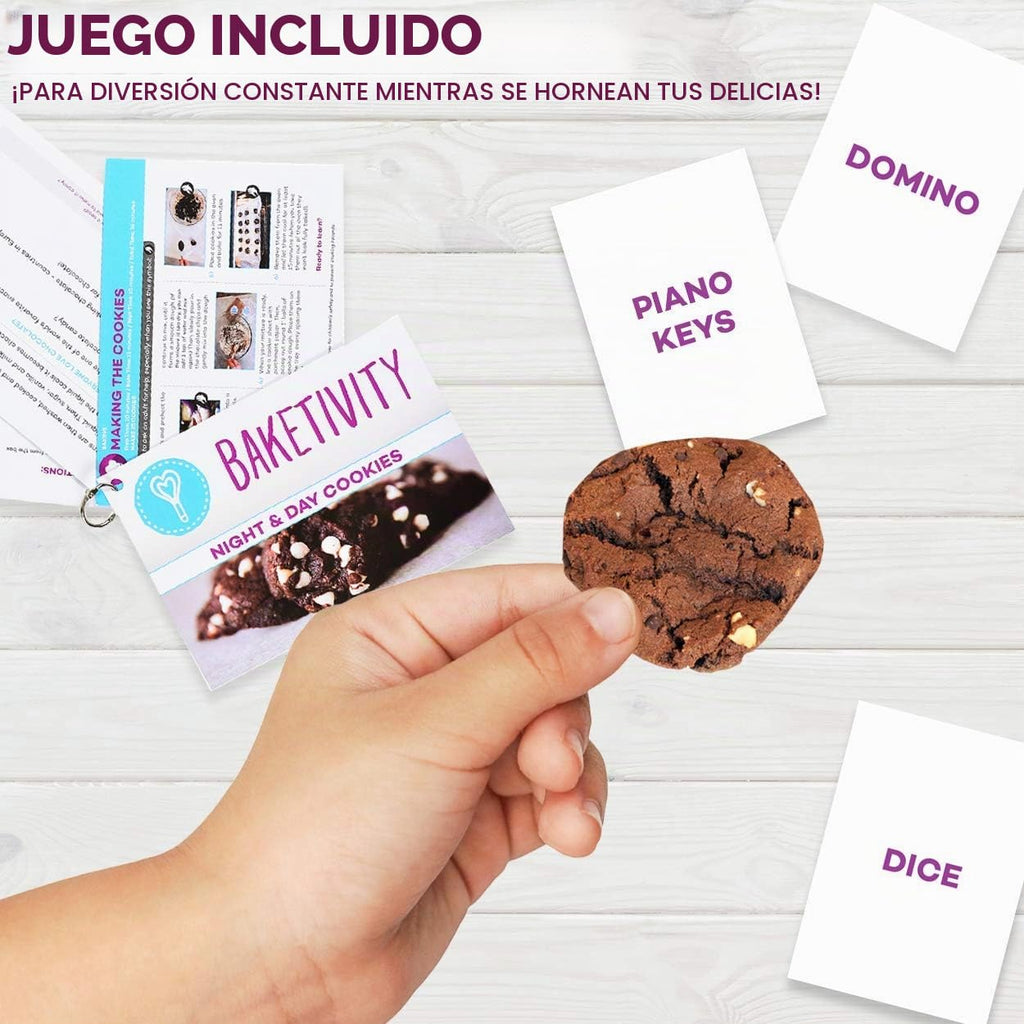 Baketivity Kit de galletas de trozos de chocolate para niños