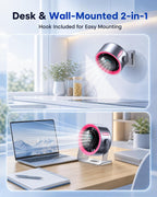 Coolhill Ventilador de escritorio pequeño, silencioso, recargable d...