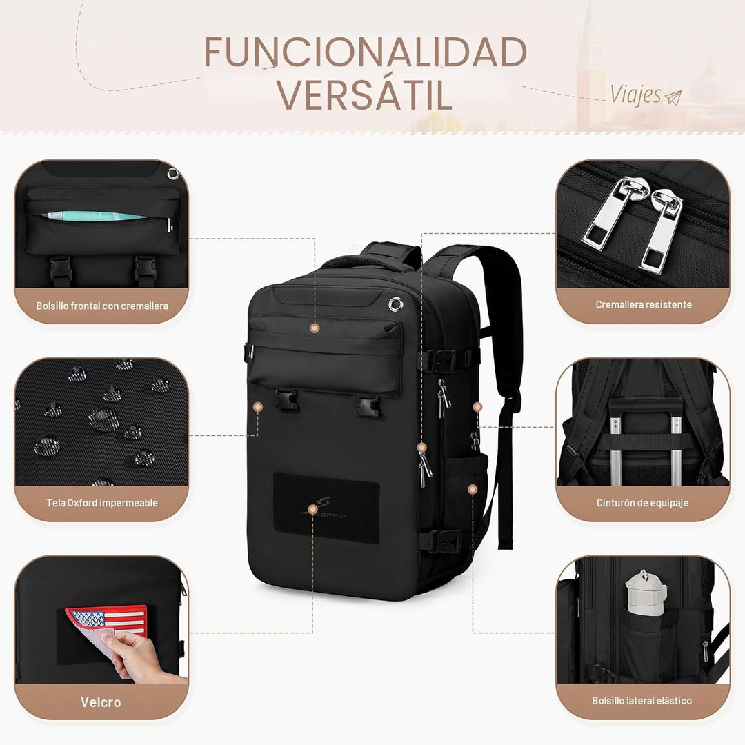 Maelstrom - Mochila de viaje para mujeres y hombres, 35L, mochila p...