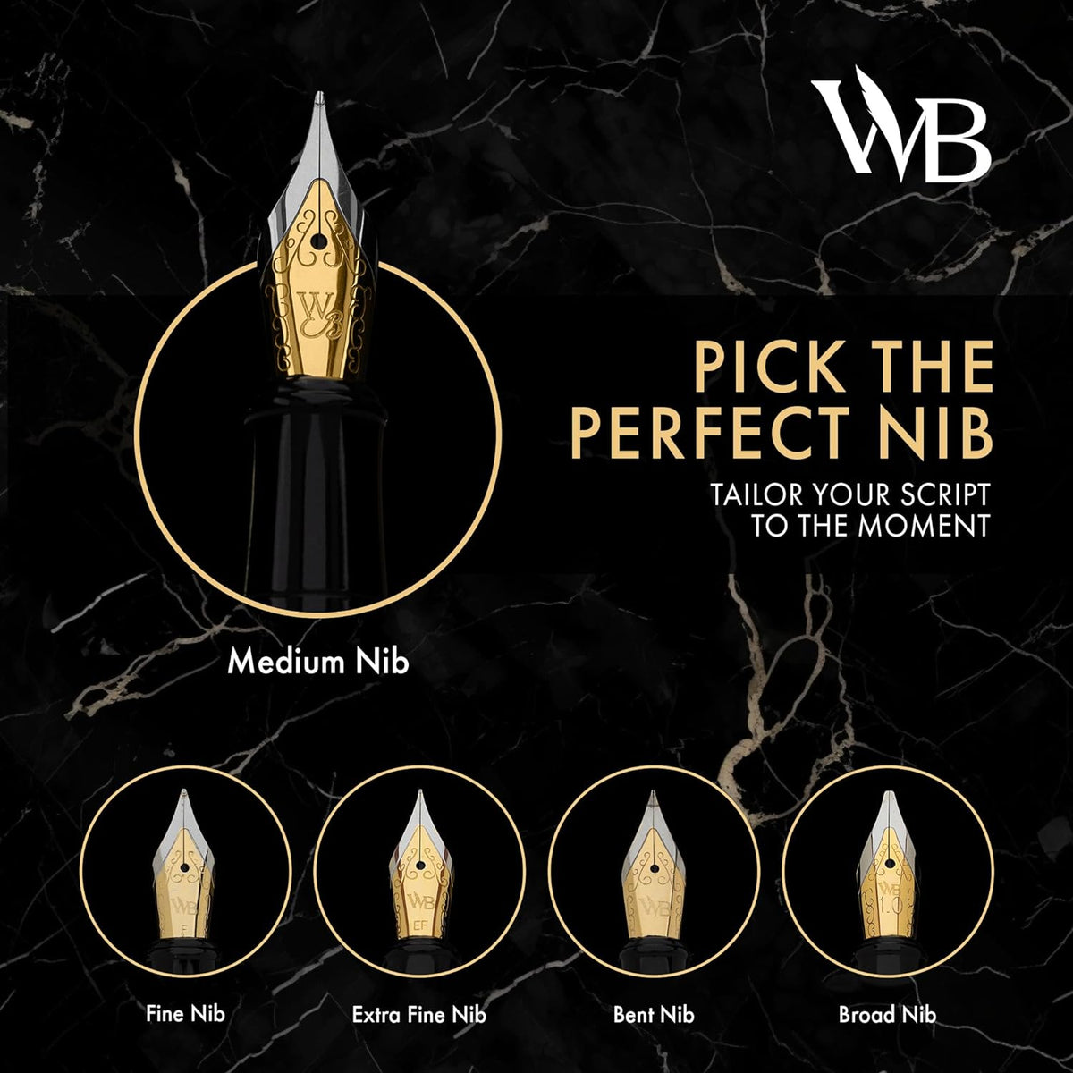 Wordsworth & Black Juego de pluma estilográfica de lujo para escribir