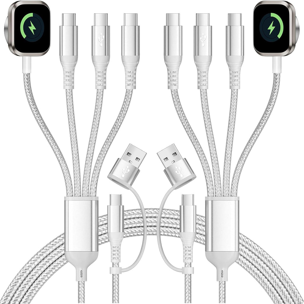 Cable de carga múltiple USB-C 3 para teléfono iWatch Charger/Car Travel