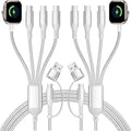 Cable de carga múltiple USB-C 3 para teléfono iWatch Charger/Car Travel