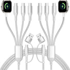 Cable de carga múltiple USB-C 3 para teléfono iWatch Charger/Car Travel