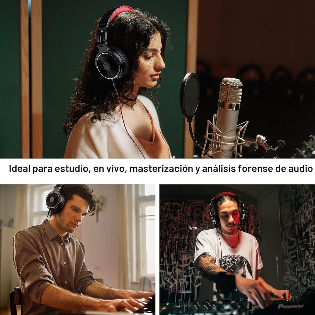OneOdio - Auriculares con cable de diadema para estudio y mezcla de...