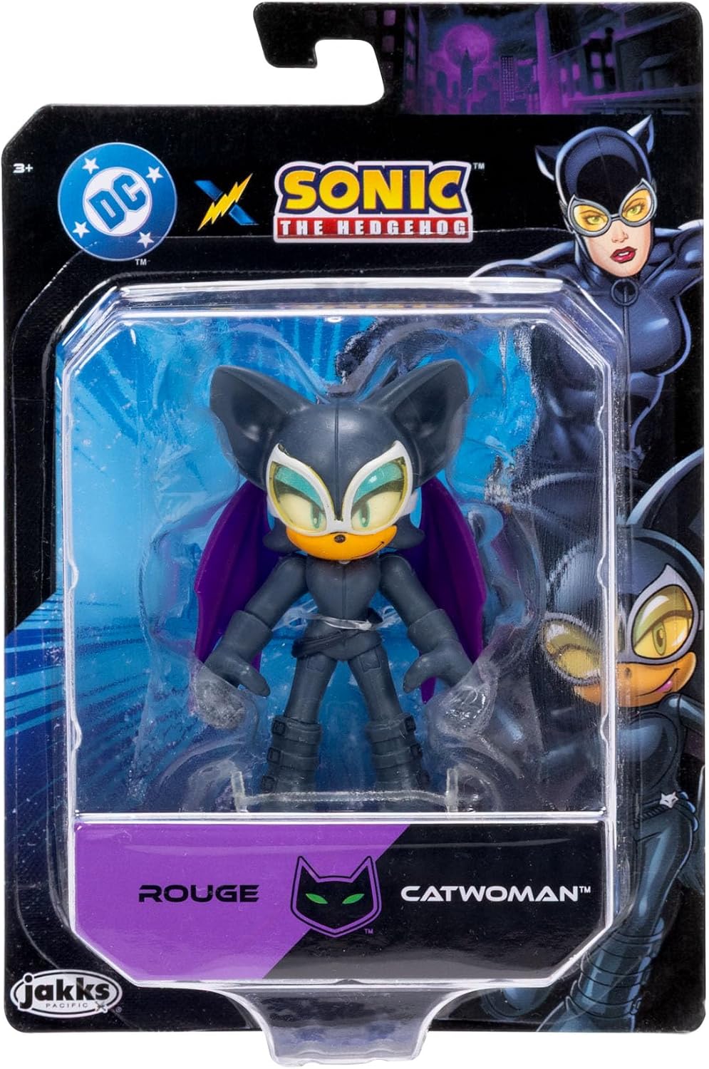 DC X Sonic - Figuras de acción coleccionables a escala de 2.5 pulgadas, nudillos, plateado, rojo, Dr. Eggman, con múltiples puntos de articulación para posar lleno de acción