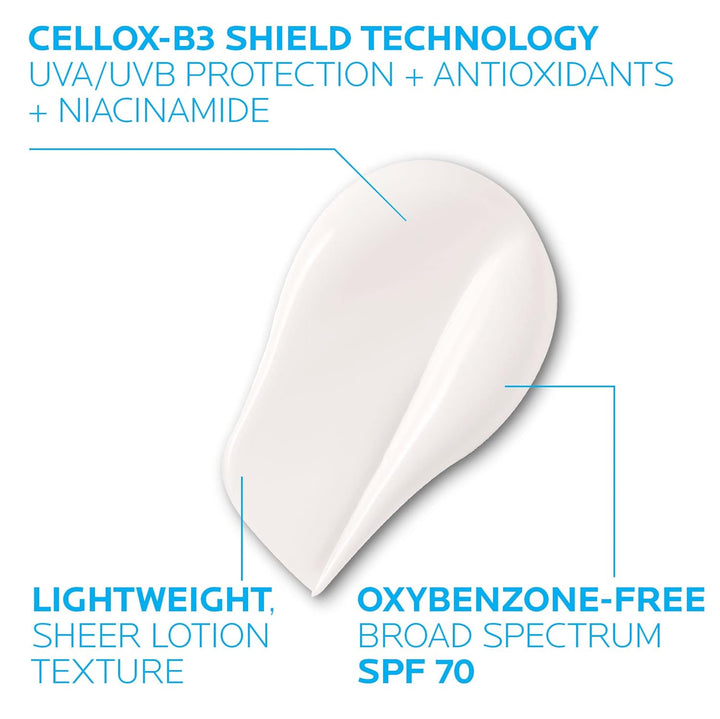 La Roche-Posay Anthelios UV Correct Sunscreen Moisturizer SPF 70, D...