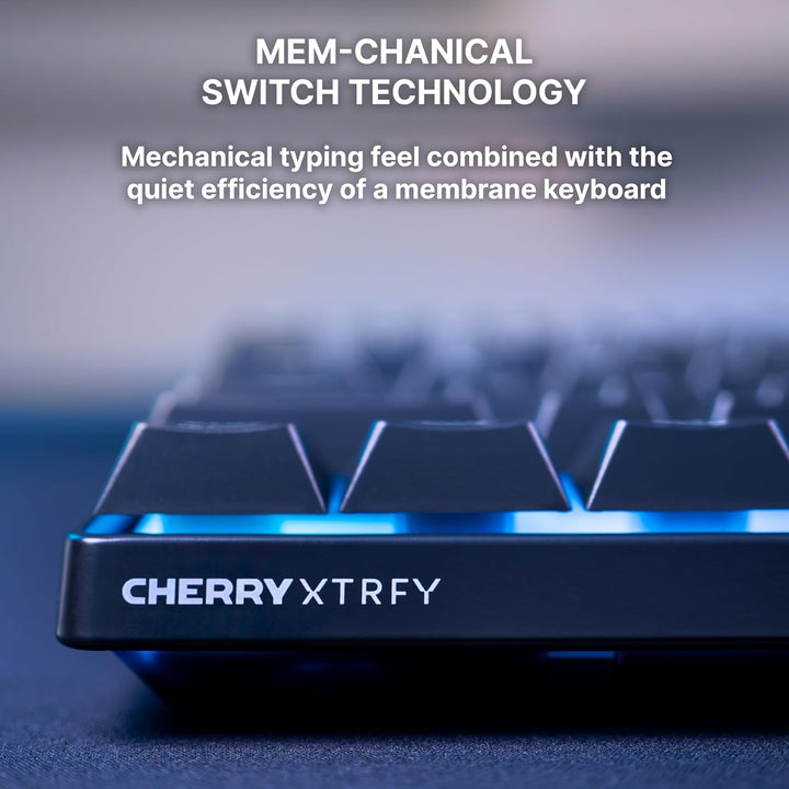 CHERRY XTRFY K33 - Teclado compacto inalámbrico, 75% Mem-chanical p...