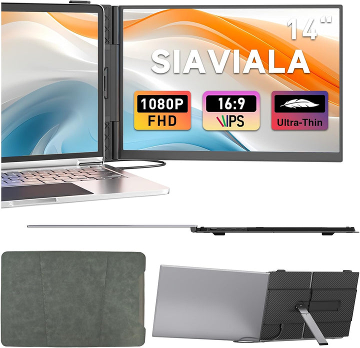 siaviala Extensor de pantalla para laptop, monitor portátil ultrafi...