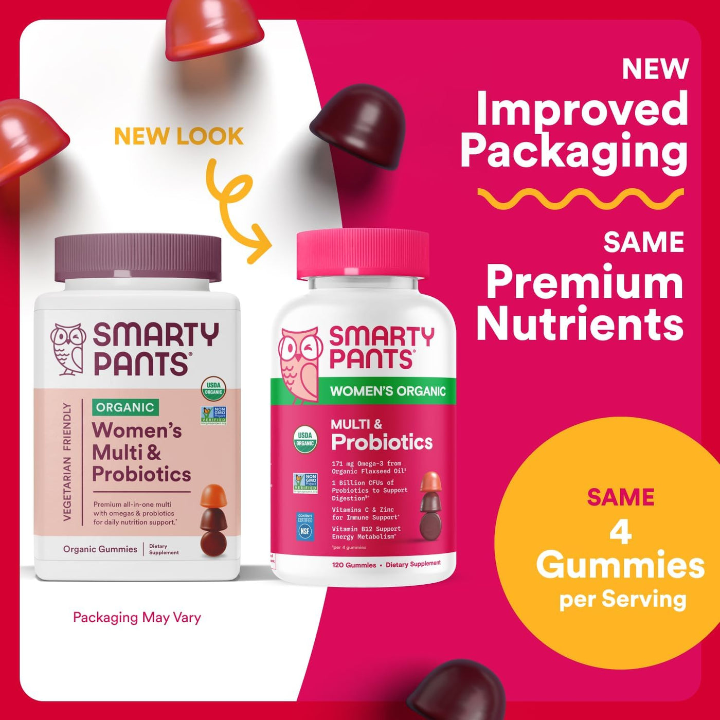 SmartyPants Gomitas multivitamínicas orgánicas para mujeres: biotin...