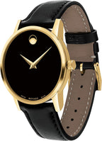 Reloj Movado Museum Classic para Mujer - Movimiento de Cuarzo Suizo, Correa de Piel de Ternero - Resistencia al Agua 3 ATM - Reloj de Moda de Lujo para Ella - 28 mm