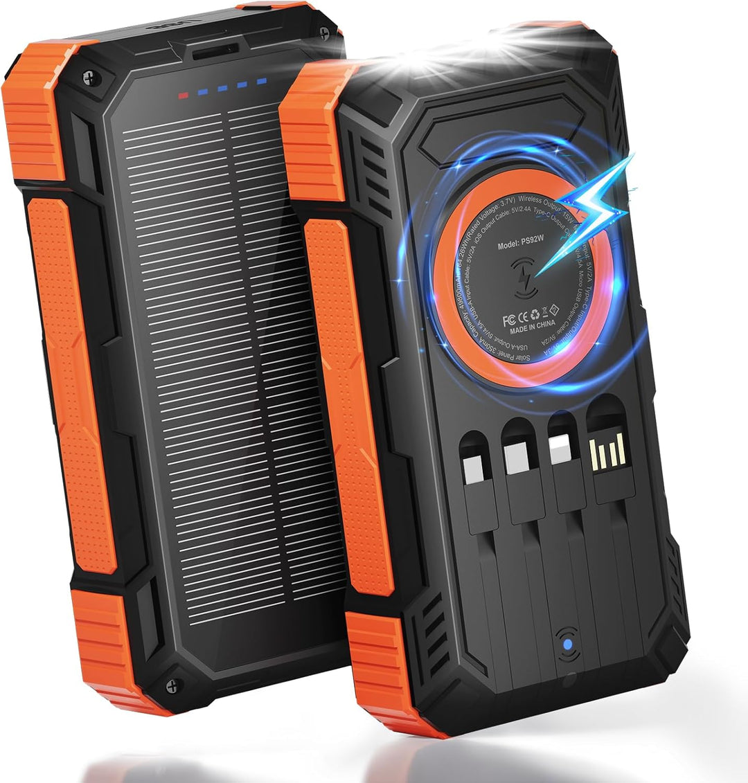 ERRBBIC Cargador solar de batería 49800mAh, cargador portátil de 22...