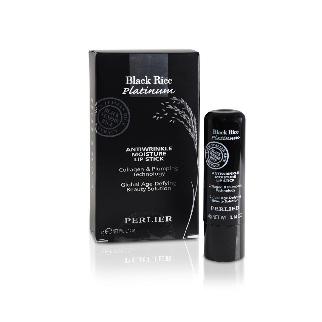 Perlier Black Rice Platinum Bálsamo labial voluminizador, 0.14 fl....