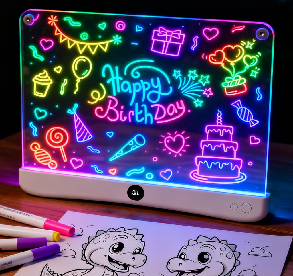 Tablero de dibujo recargable de 16" LED con atenuación continua