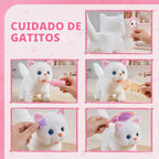 17PCS Cat Toys para Kids Girls Boys,Interactive Robot Cat con Walking